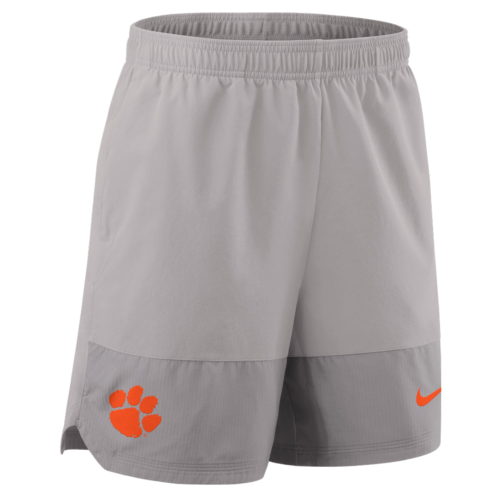 Clemson Nike Gameday DriFIT Woven Shorts - LT GREY