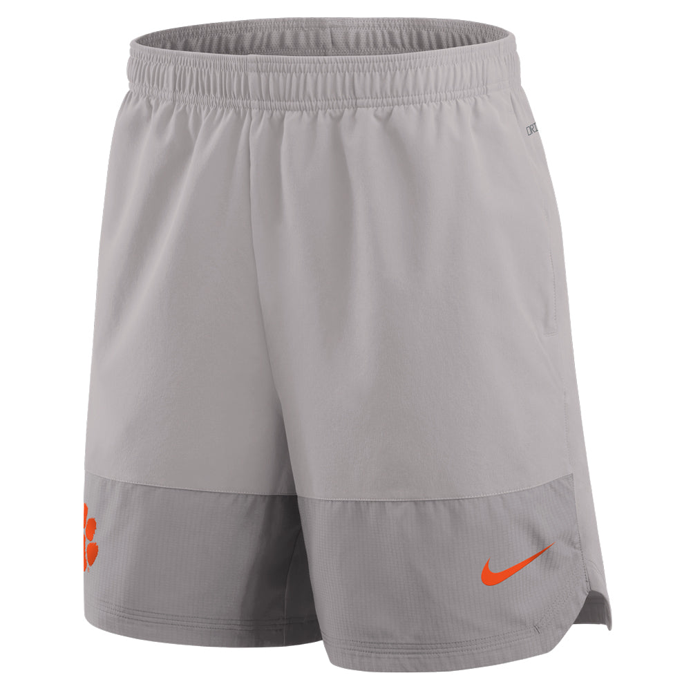 Clemson Nike Gameday DriFIT Woven Shorts - LT GREY