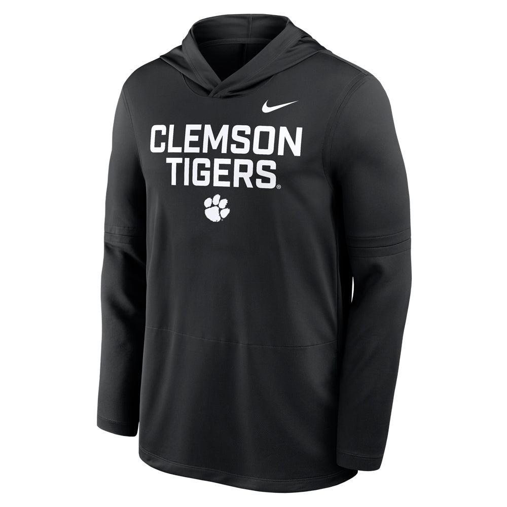 Clemson Nike Gameday Lightweight Hoodie Top - BLACK
