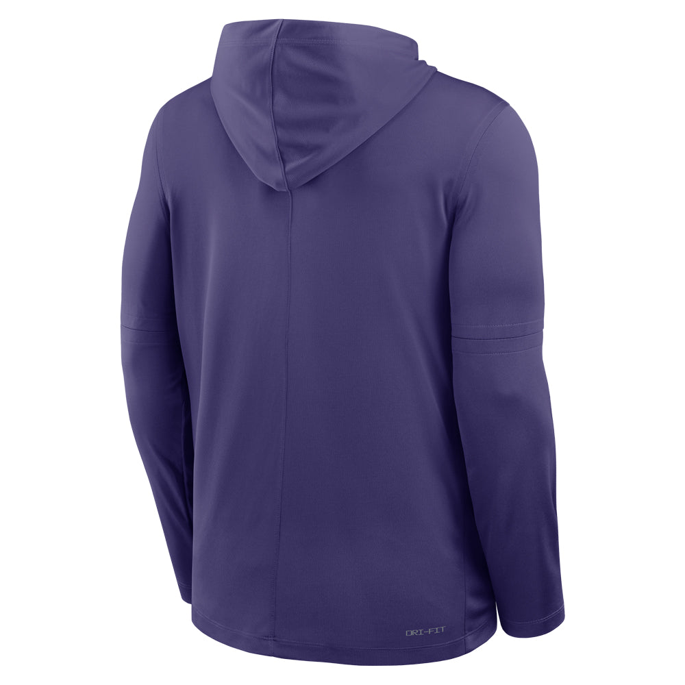 Clemson Nike Gameday Lightweight Hoodie Top - PURPLE