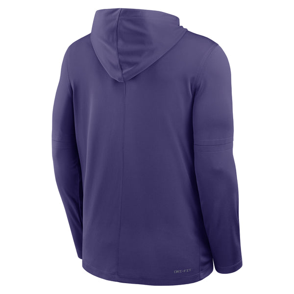 Clemson Nike Gameday Lightweight Hoodie Top - PURPLE