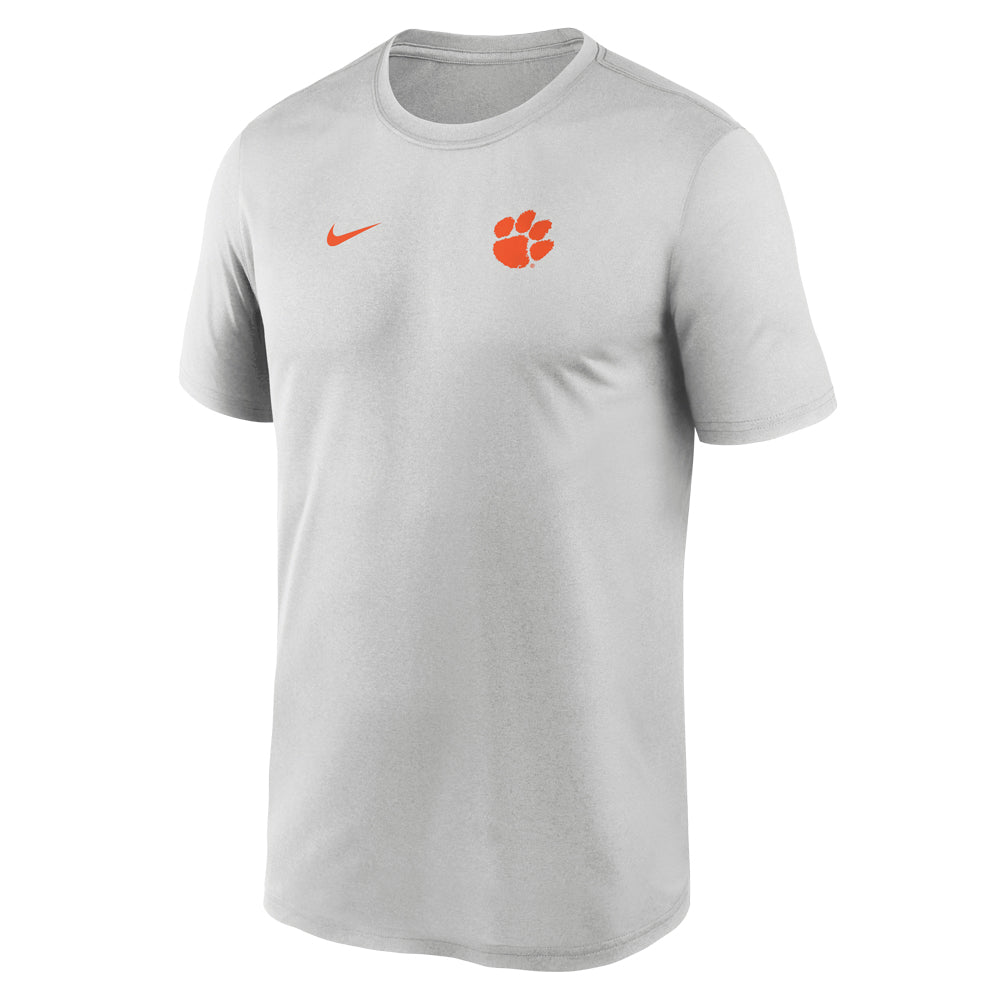 Clemson Nike Gameday Logo Legend Tee - LT GREY