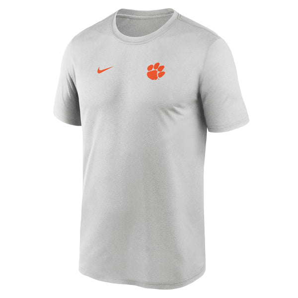 Clemson Nike Gameday Logo Legend Tee - LT GREY