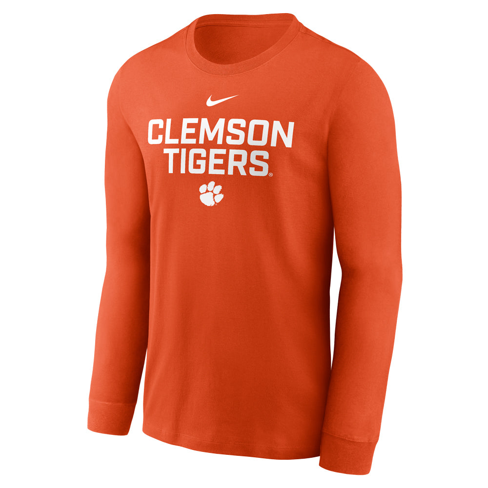 Clemson Nike Gameday Long Sleeve Team Issue Tee