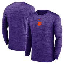 Clemson Nike Gameday Long Sleeve Velocity Tee - PURPLE