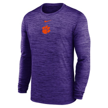 Clemson Nike Gameday Long Sleeve Velocity Tee - PURPLE