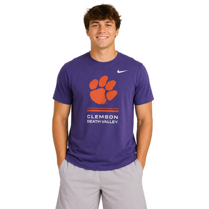 Clemson Nike Gameday Paw Death Valley Tee - PURPLE