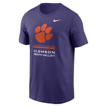 Clemson Nike Gameday Paw Death Valley Tee - PURPLE