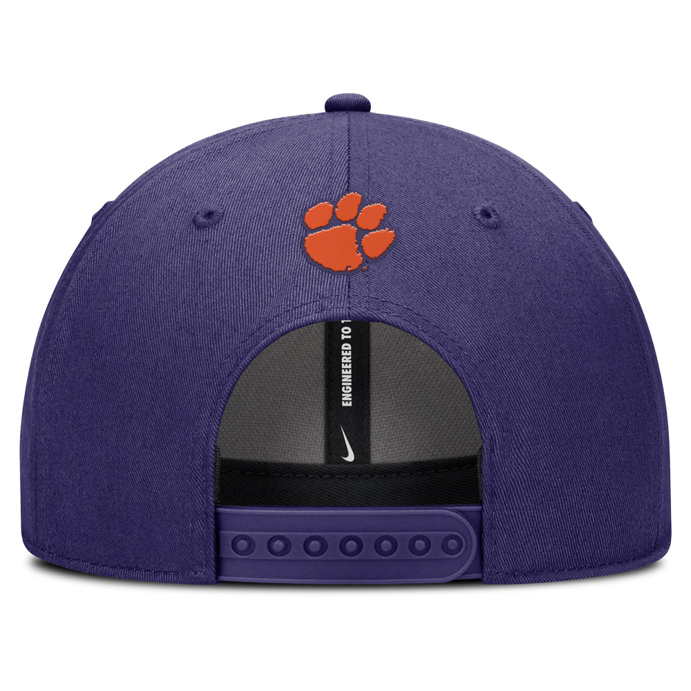 Clemson Nike Gameday Practice Rise Hat - PURPLE