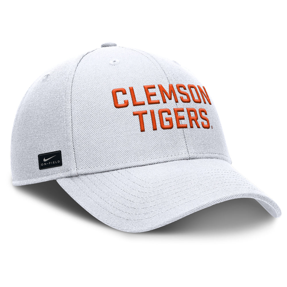 Clemson Nike Gameday Practice Rise Hat - WHITE
