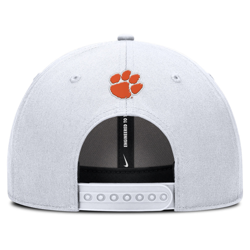 Clemson Nike Gameday Practice Rise Hat - WHITE