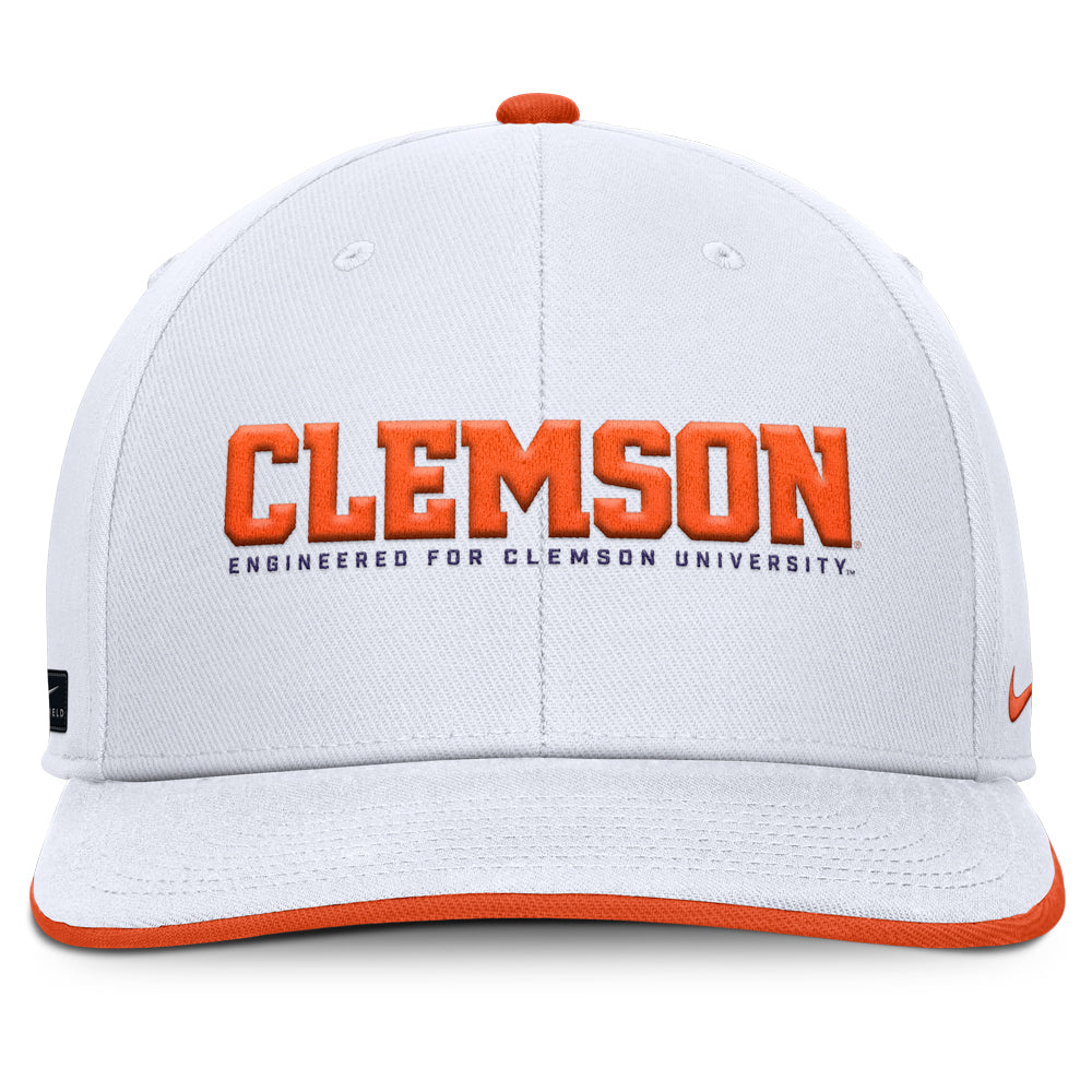 Clemson Nike Gameday Pro Snapback Cap - WHITE