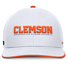 Clemson Nike Gameday Pro Snapback Cap - WHITE