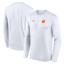 Clemson Nike Gameday Small Logo Legend Dri-FIT Long Sleeve Tee - WHITE
