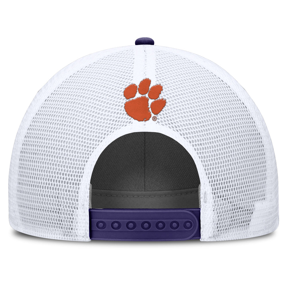Clemson Nike Gameday Structured Patch Trucker Cap - PURPLE