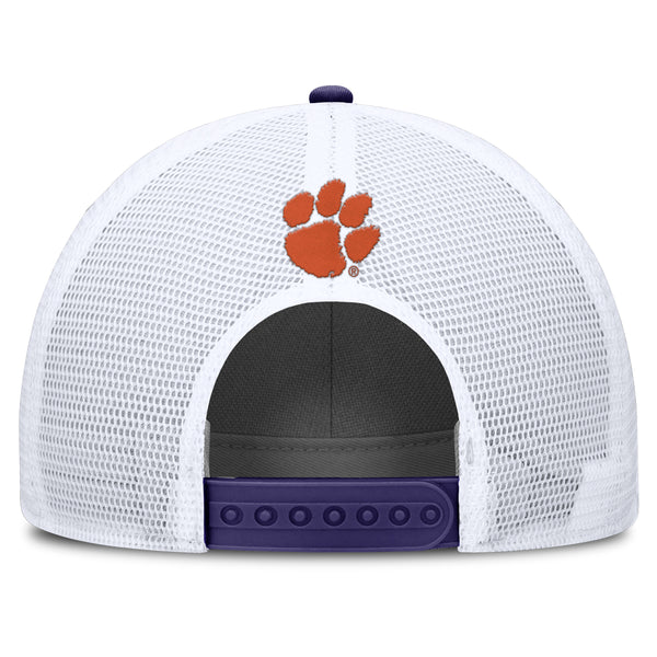 Clemson Nike Gameday Structured Patch Trucker Cap - PURPLE