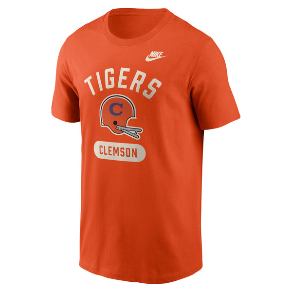 Clemson Nike Legacy Helmet Tee - ORANGE