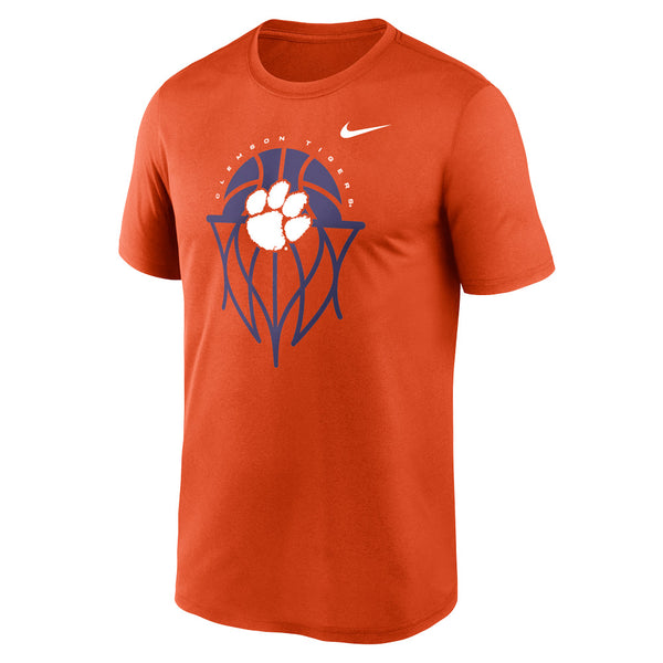 Clemson Nike Legend Basketball Tee - ORANGE