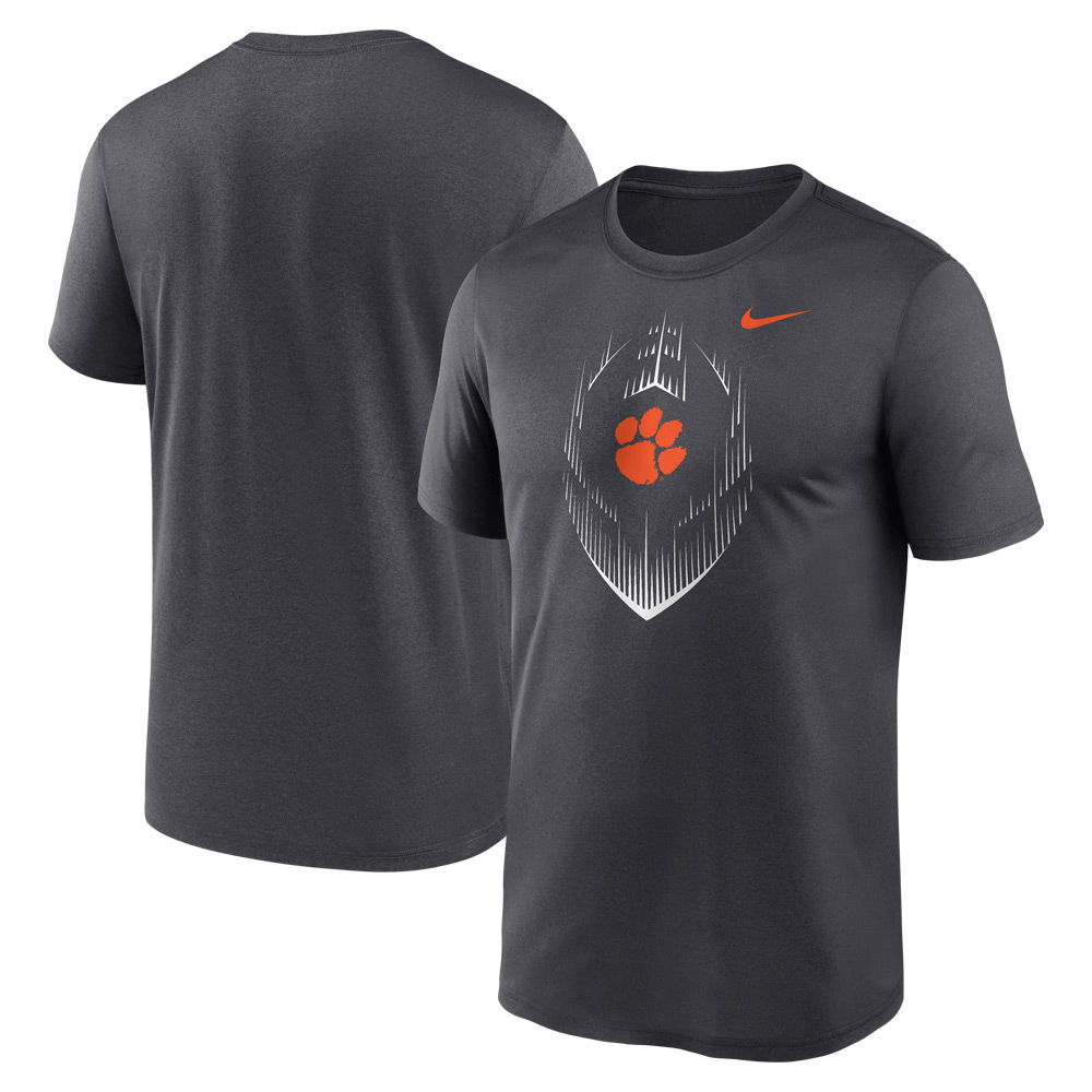Clemson Nike Legend Icon Tee - DK GREY