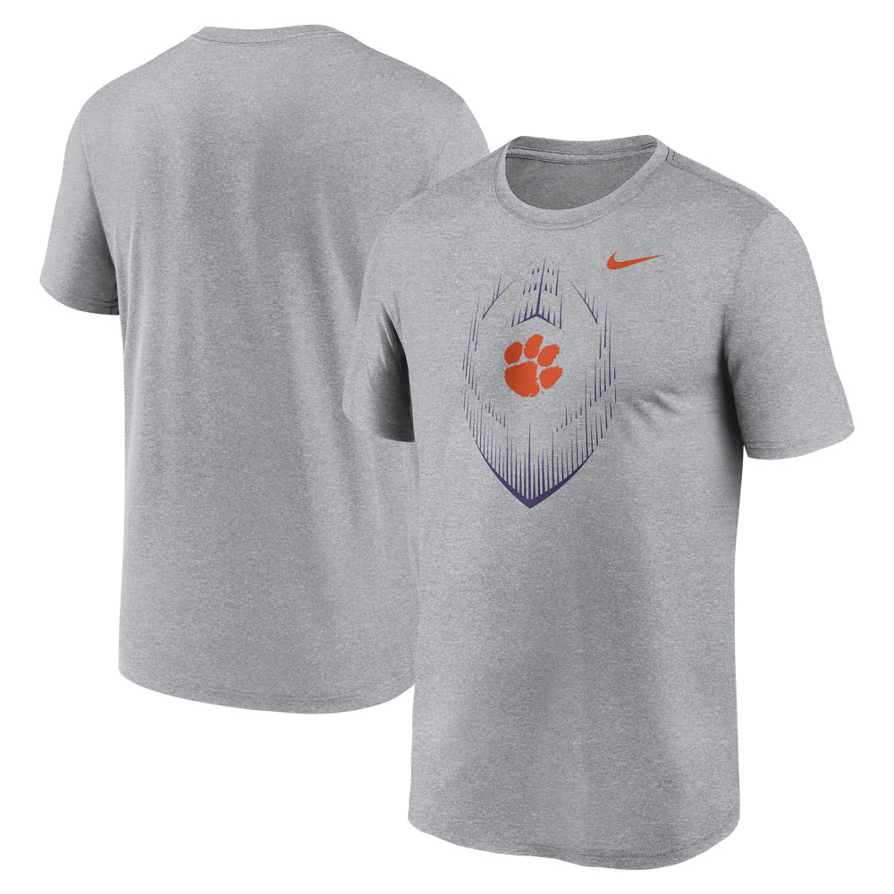 Clemson Nike Legend Icon Tee - MD GREY
