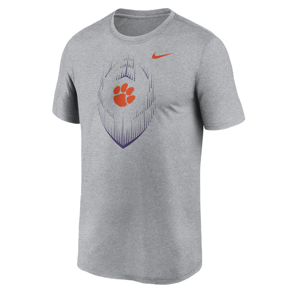 Clemson Nike Legend Icon Tee - MD GREY