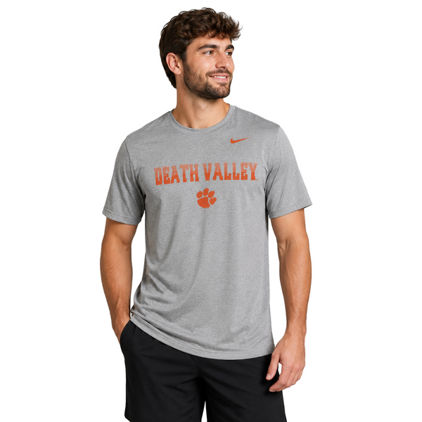 Clemson Nike Legend Kinetic Mantra Tee - LT GREY
