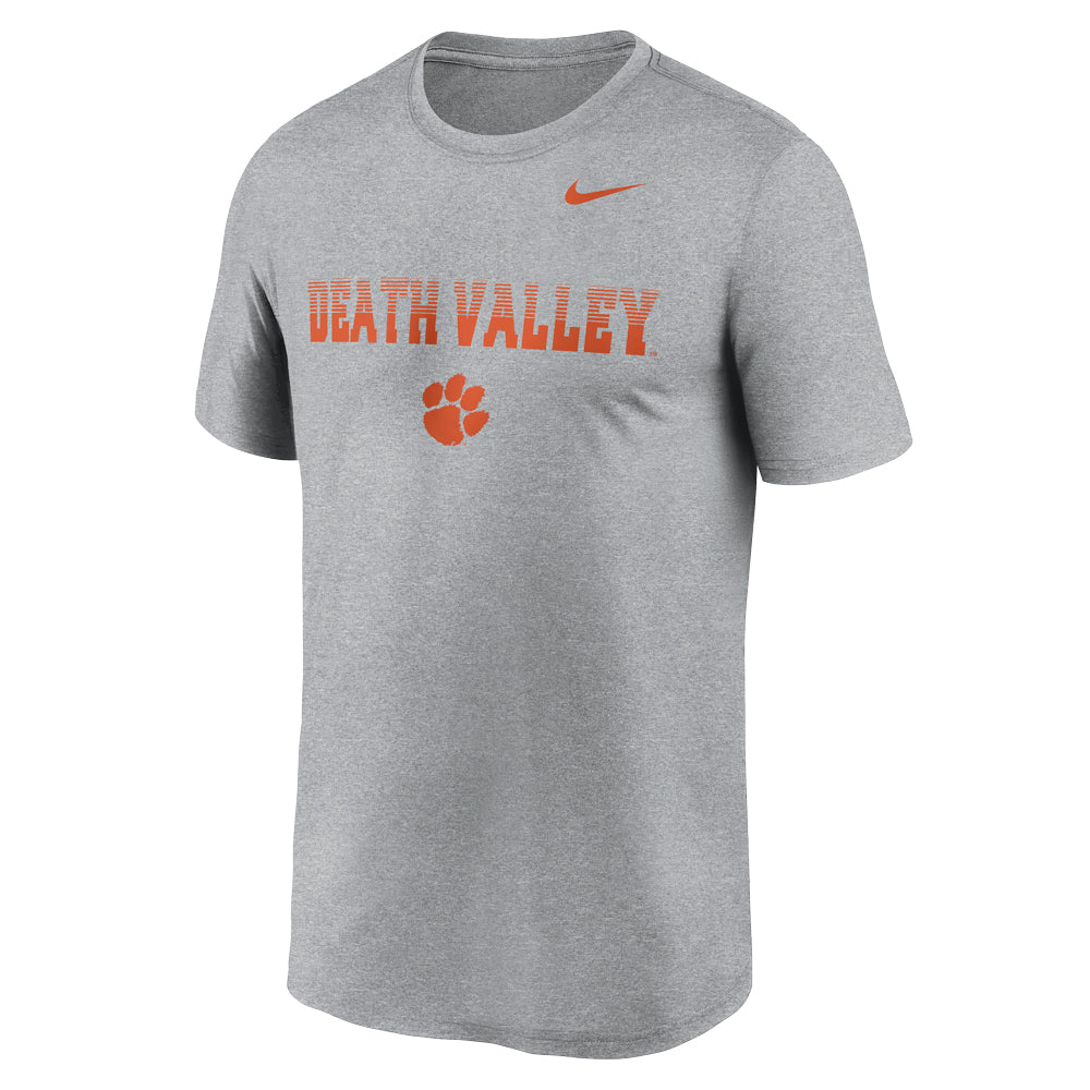 Clemson Nike Legend Kinetic Mantra Tee - LT GREY