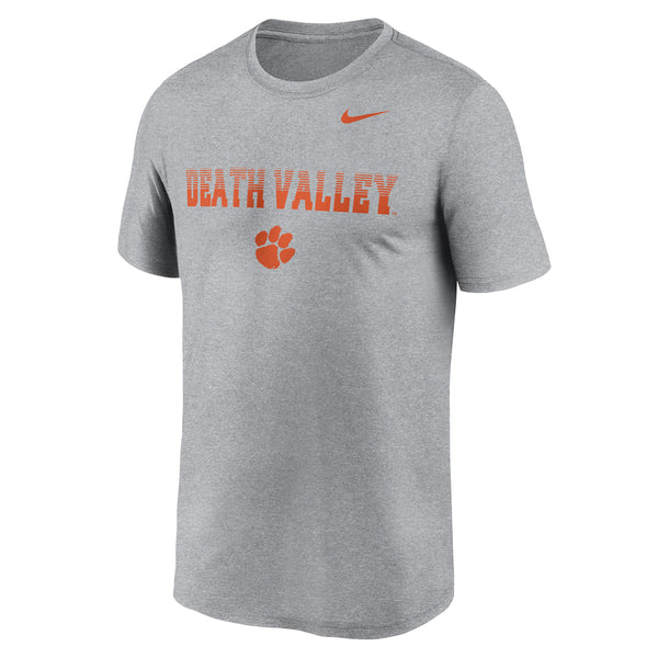 Clemson Nike Legend Kinetic Mantra Tee - LT GREY