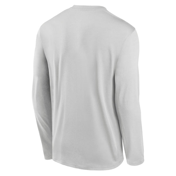 Clemson Nike Legend Long Sleeve Small Logo Tee - LT GREY