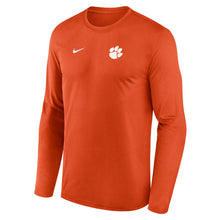 Clemson Nike Legend Long Sleeve Small Logo Tee - ORANGE