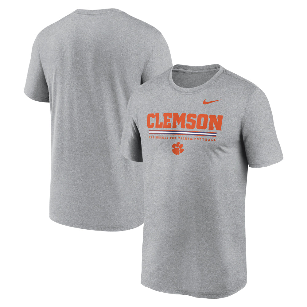 Clemson Nike Legend Stripe Stack Tee