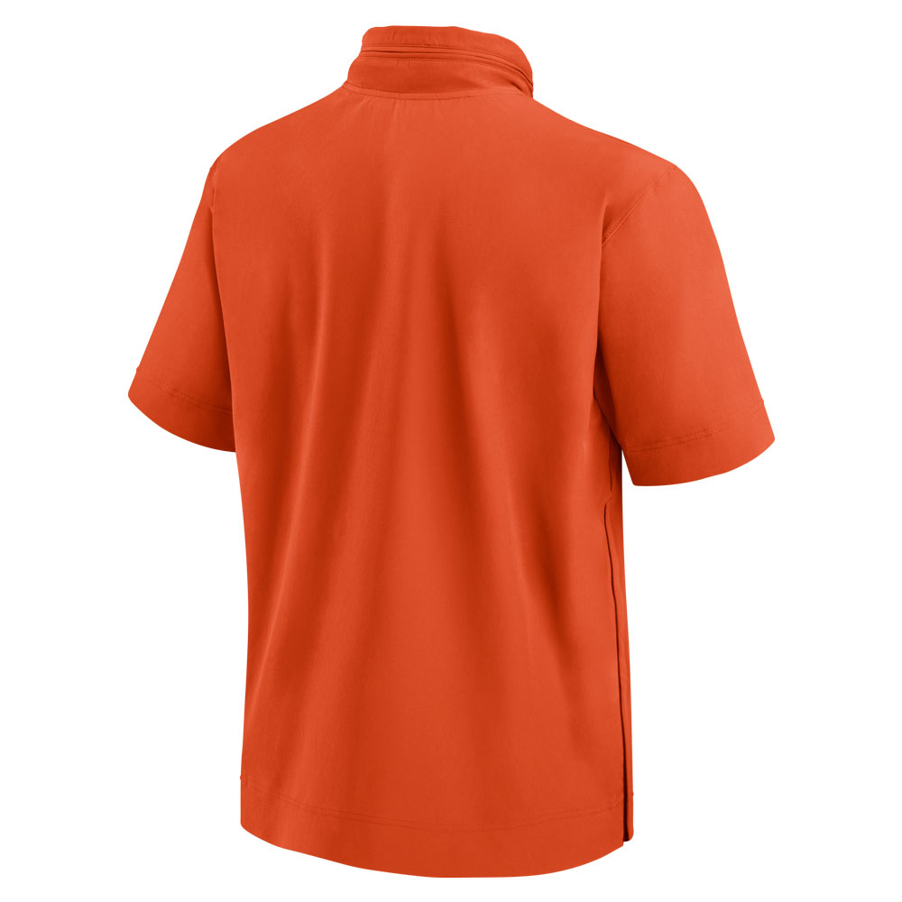 Clemson Nike Lightweight Coach's Jacket Short Sleeve - ORANGE