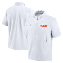 Clemson Nike Lightweight Coach's Jacket Short Sleeve - WHITE