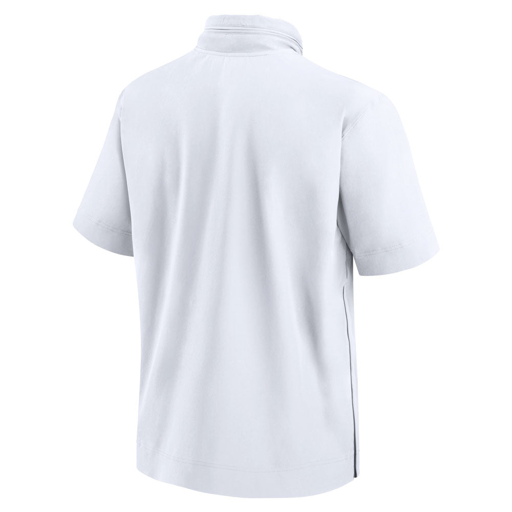 Clemson Nike Lightweight Coach's Jacket Short Sleeve - WHITE