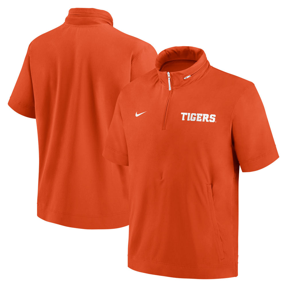 Clemson Nike Lightweight Coach's Jacket Short Sleeve