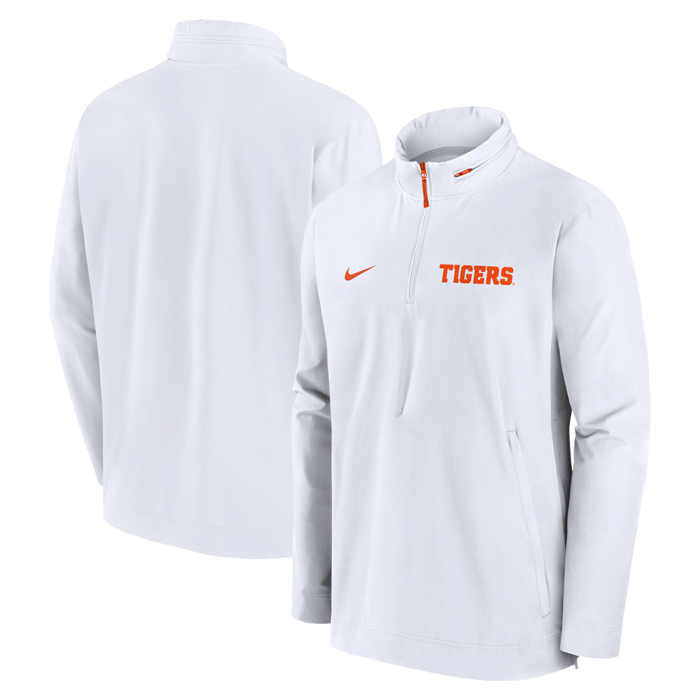 Clemson Nike Lightweight Coaches Jacket - WHITE