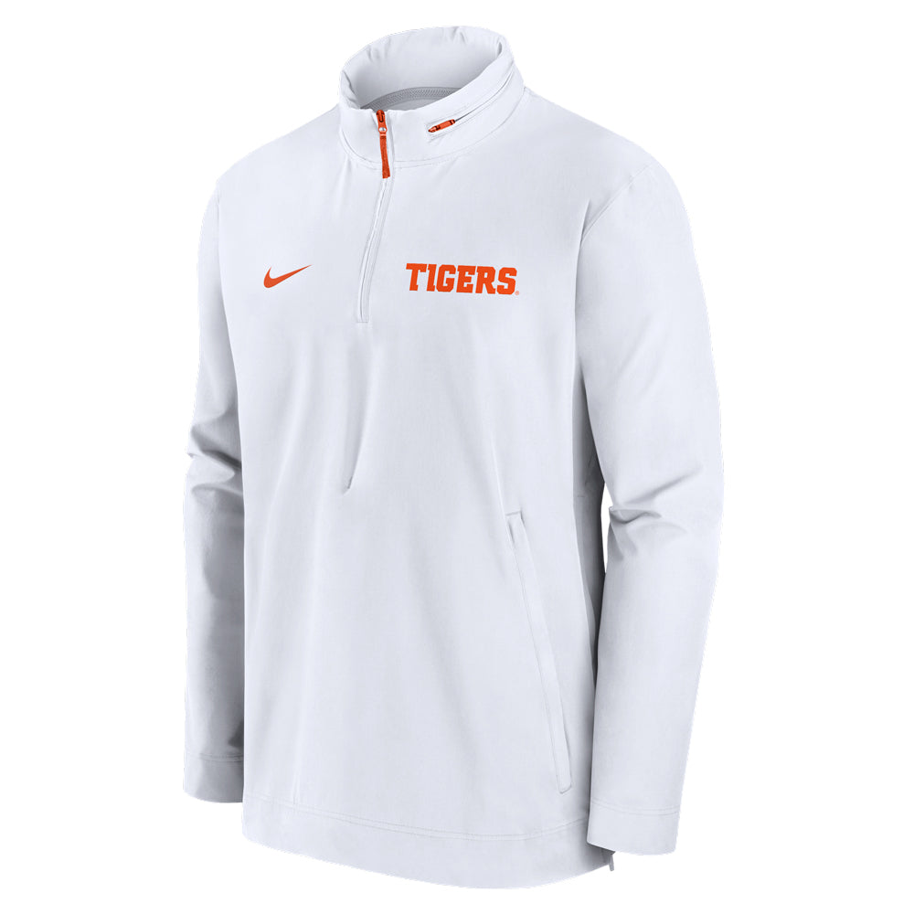 Clemson Nike Lightweight Coaches Jacket - WHITE