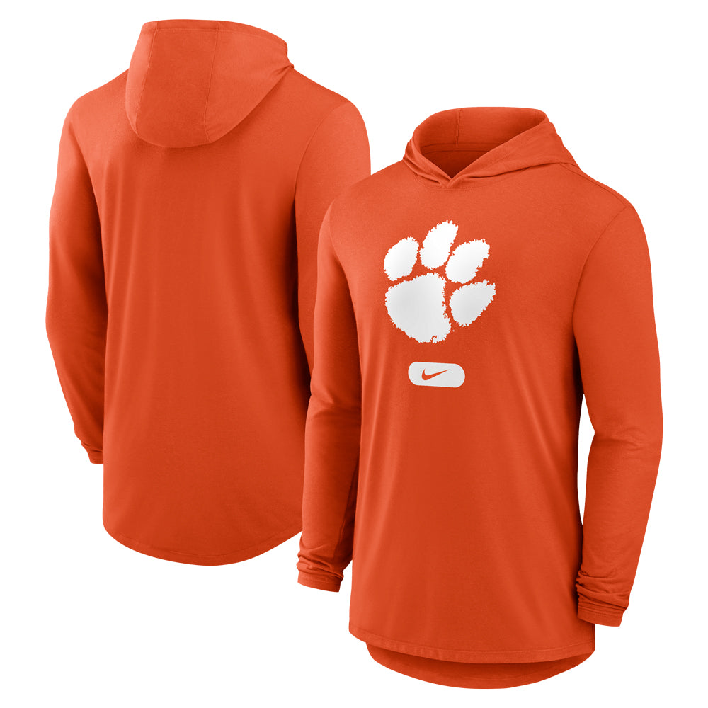 Clemson Nike Lightweight Paw Hoodie - ORANGE