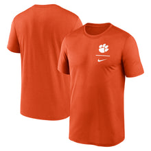 Clemson Nike Logo Stack Legend Tee - ORANGE