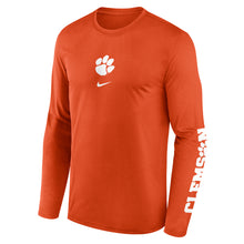 Clemson Nike Long Sleeve 2-Hit Legend Paw Tee