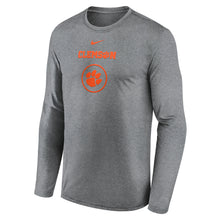 Clemson Nike Long Sleeve Legend Practice Tee - MD GREY