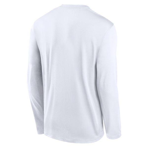 Clemson Nike Long Sleeve Legend Practice Tee - WHITE