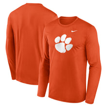 Clemson Nike Long Sleeve Paw Legend Tee - ORANGE