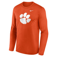 Clemson Nike Long Sleeve Paw Legend Tee - ORANGE