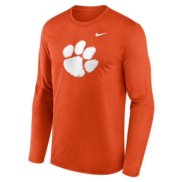 Clemson Nike Long Sleeve Paw Legend Tee - ORANGE
