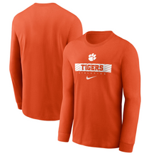 Clemson Nike Long Sleeve Team Issue Tee - ORANGE