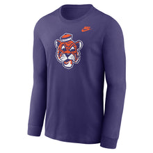 Clemson Nike Long Sleeve Vault Tiger Face Tee