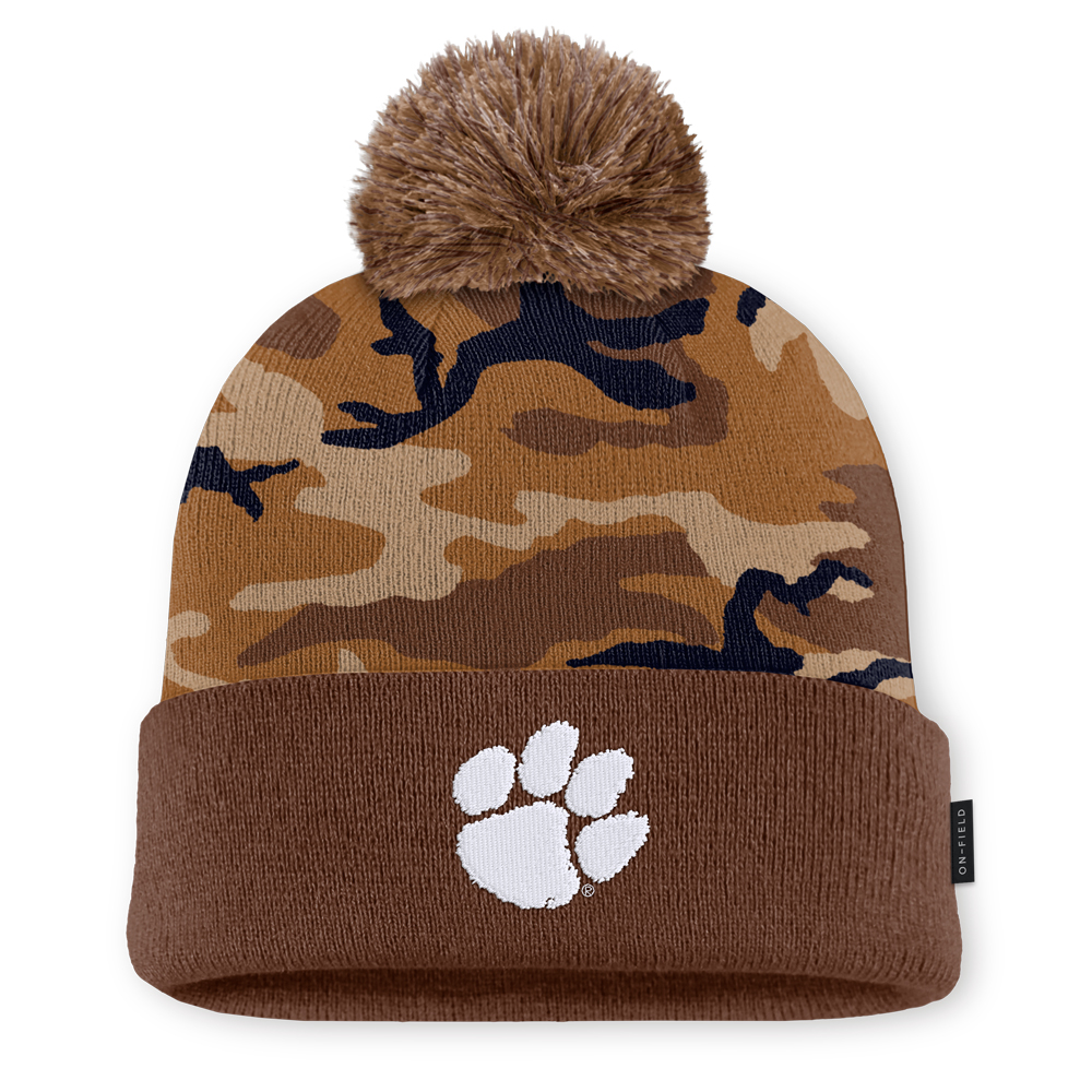 Clemson Nike Military Peak Beanie - CAMO