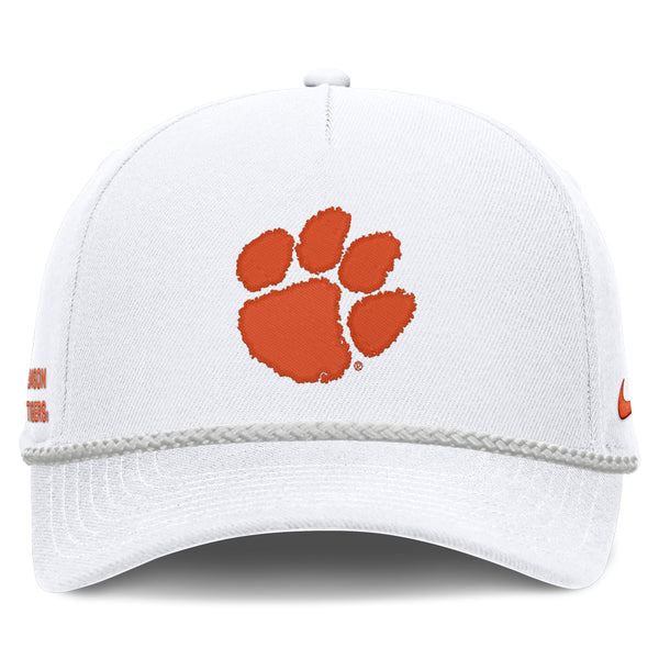 Clemson Nike Off-Field Paw Rope Cap - WHITE