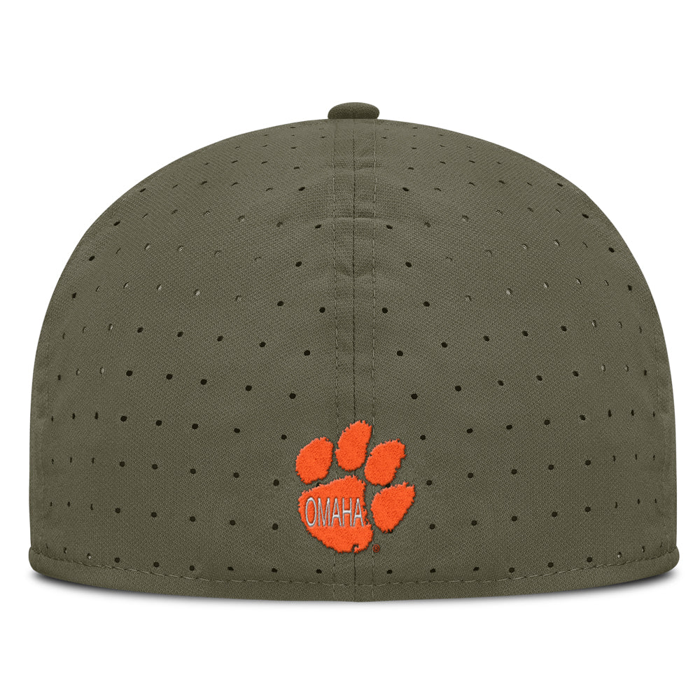 Clemson Nike Olive Team Baseball Hat - OLIVE/ORANGE